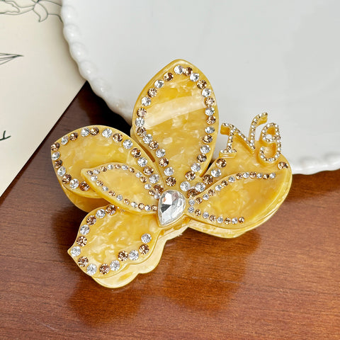 Rhinestone Flower Hair Clip