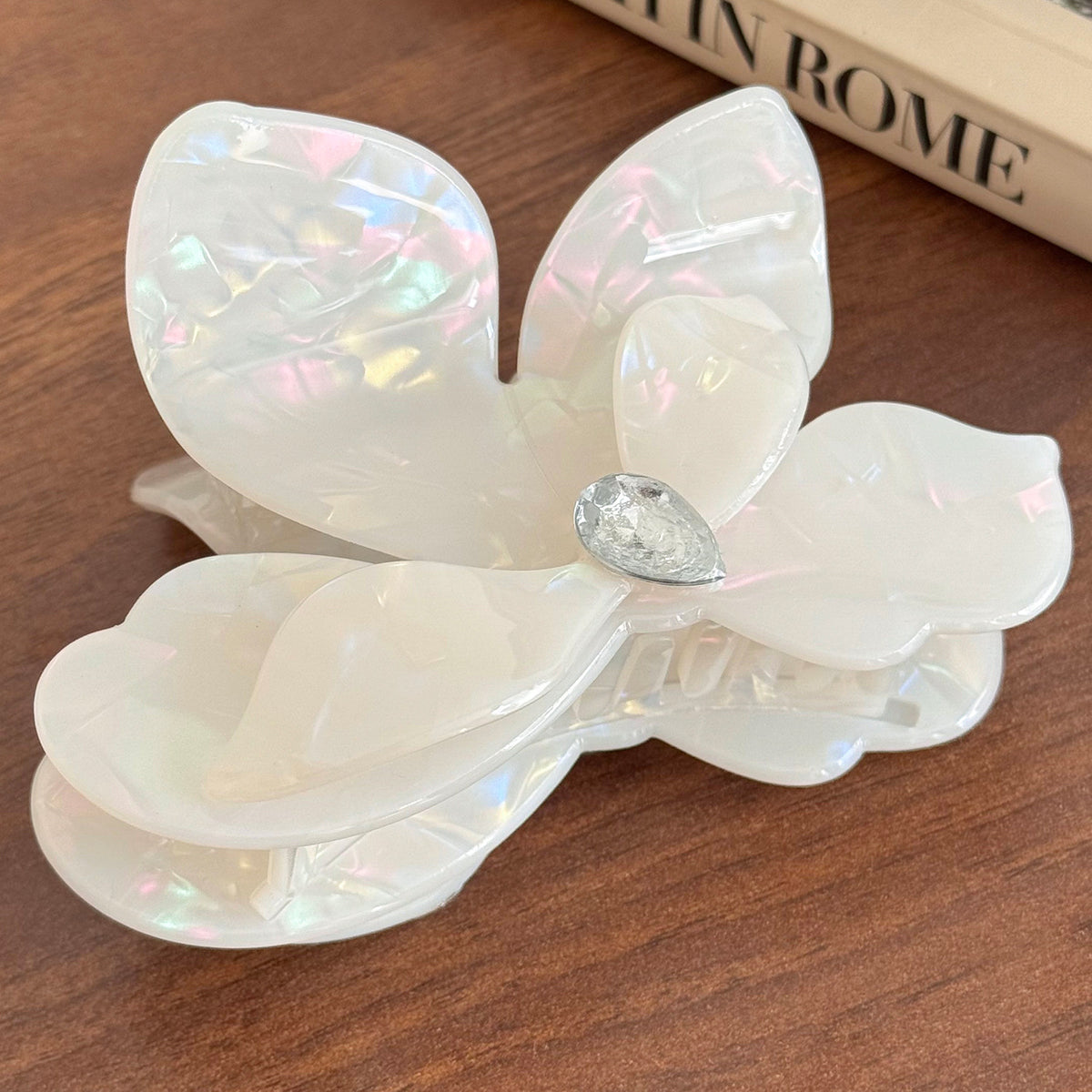 Plum blossom hair clip