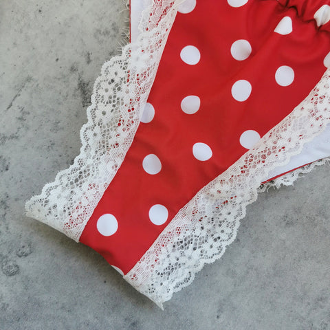 Lace Up Lace Bikini