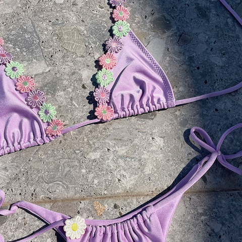 Lace Up Lace Bikini
