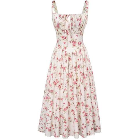 【Mother's Day Gift】 Corset Sundresses 2026 Summer  Vacation Milkmaid Dresses