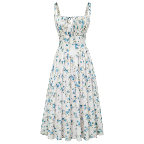 【Mother's Day Gift】 Corset Sundresses 2026 Summer  Vacation Milkmaid Dresses