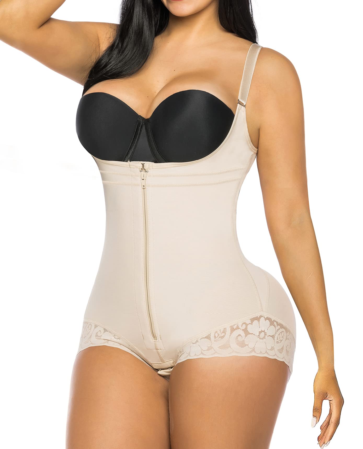 Vibecurve® Shapewear for Women Tummy Control Fajas Colombianas Open Bust Body Shaper Slimmer Bodysuit	