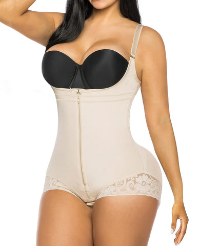 Vibecurve® Shapewear for Women Tummy Control Fajas Colombianas Open Bust Body Shaper Slimmer Bodysuit	