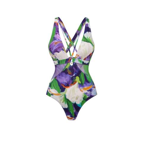 Oil Painting Of Calla Lilies Print Swimsuit Set(s)