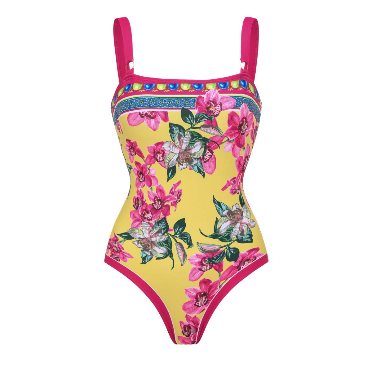 Orchid Print One Piece purple	