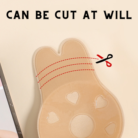 Rabbit Shape Self Adhesive Silicone Reusable Chest Stickers