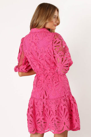 Lace Shirt Dress