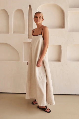 Sling Solid Color Holiday Dress