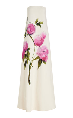 Bandeau Blossom Print Dress	