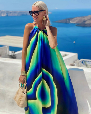 Halter Printed Dress