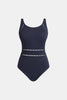 Navy Tummy Control Micro Cutout One-Piece