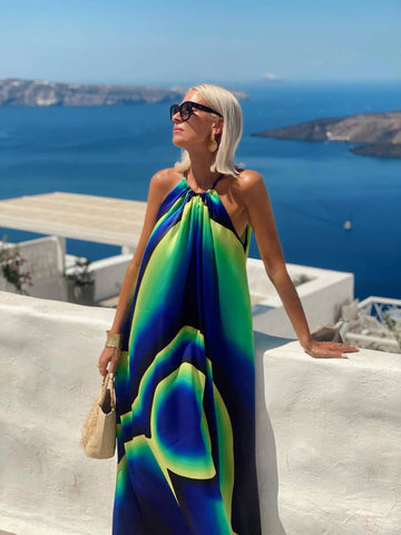 Halter Printed Dress