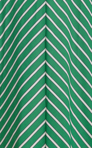 Halter Striped Print Midi Dress