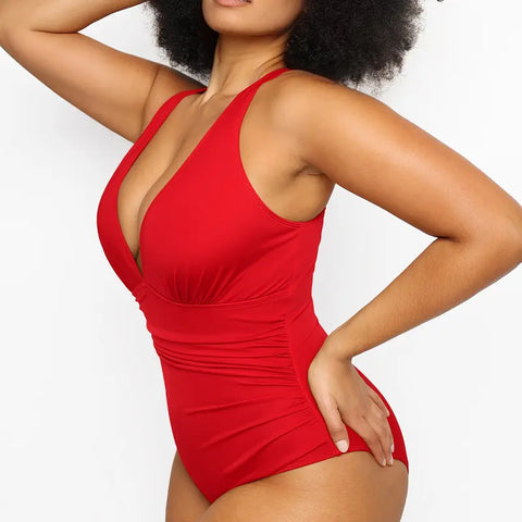 Smart Sculpt Plunge Swimsuit Flatter Your Figure