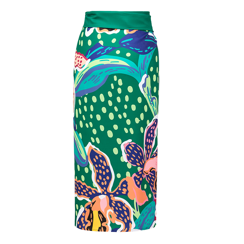 Tropic Printed Bikini Swimsuit and Sarong Flaxmaker	
