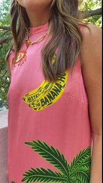 Vacation Sleveeless Jungle Printed Dress