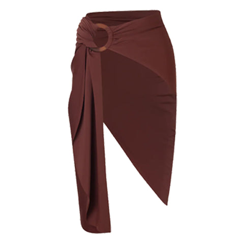 Ring Decoration Brown One Piece purple	