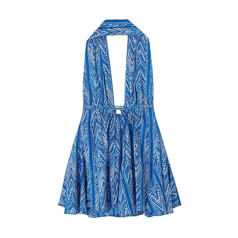Ethnic Printed Halter  Mini Dress