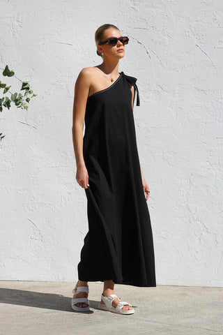 Oblique Shoulder Dress
