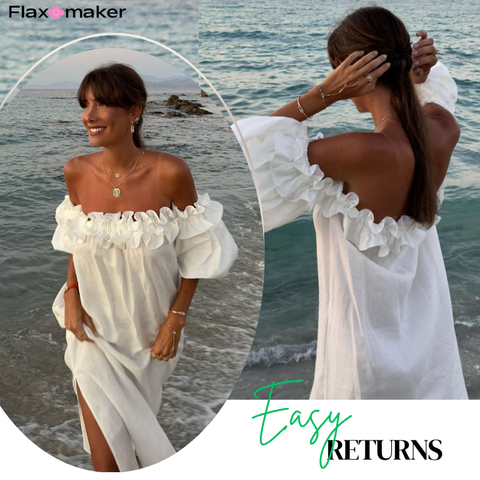 Off Shoulder Puff Sleeve Dress
