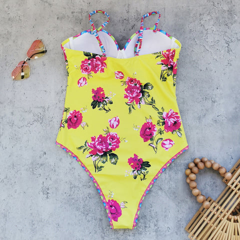 Bandeau Blossom Print Swimsuit Set(s)