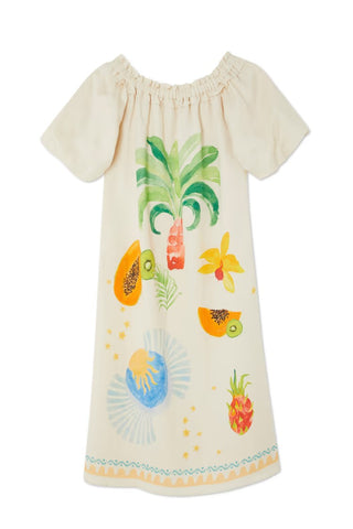 Off Shoulder Printed Dress