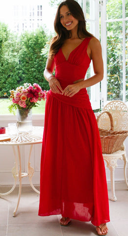 V Neck Cutouti Dress