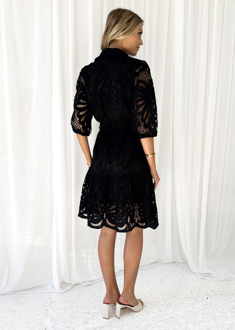 Lace Shirt Dress