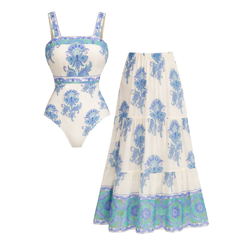 Bandeau Printed Swimsuit Set(s)