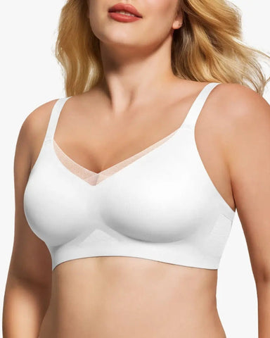 Ultra-Comfort Mesh Wireless Lift Bra with Crossover Design