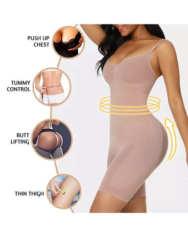 Vibecurve® Seamless Bodysuits Tummy Control Body Shaper (2 pack)	