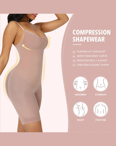 Vibecurve® Seamless Bodysuits Tummy Control Body Shaper (2 pack)	