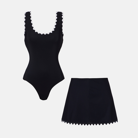 Color Block Lace Swimsuit Set(s)	